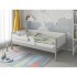 Кроватка подростковая MALIKA ASTRID 160х80 см. серый-белый